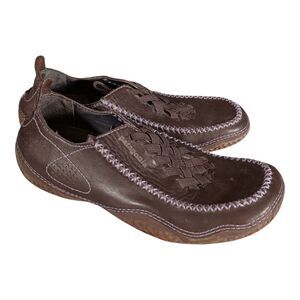 Patagonia Rimu SkyWalk Slip On Comfort Shoe Dark Plum Leather Womens 7.5